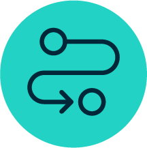 Icon representing data path
