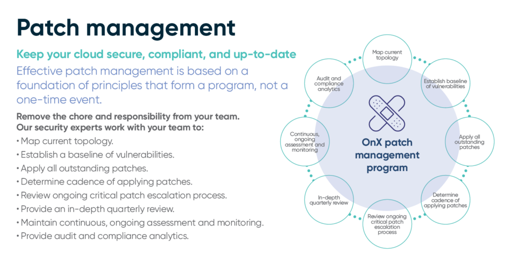 OnX patch management program